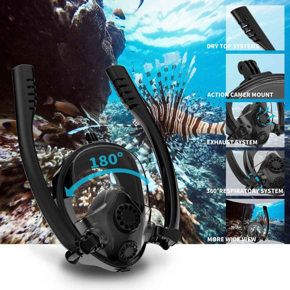 Full face scuba diving mask